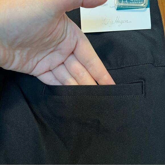 NWT Lady Hagen Women's Tummy Control Golf Short Black XS - Picture 8 of 11